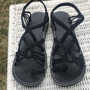 COPY - Black rope sandals